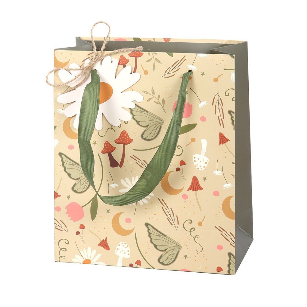 Something Different - 23cm Medium Fairy Folklore Print Gift Bag - Multicolours